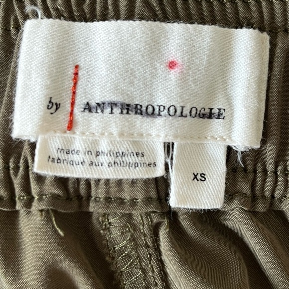 Anthropologie Parachute Pants Olive Green Pull On Cropped Streetwear Size XS - Picture 11 of 14